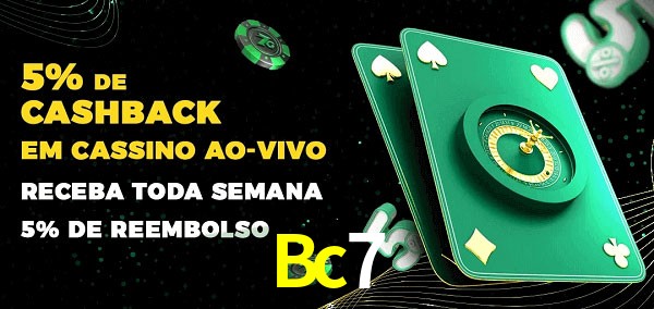 Promoções do cassino ao Vivo Bc7